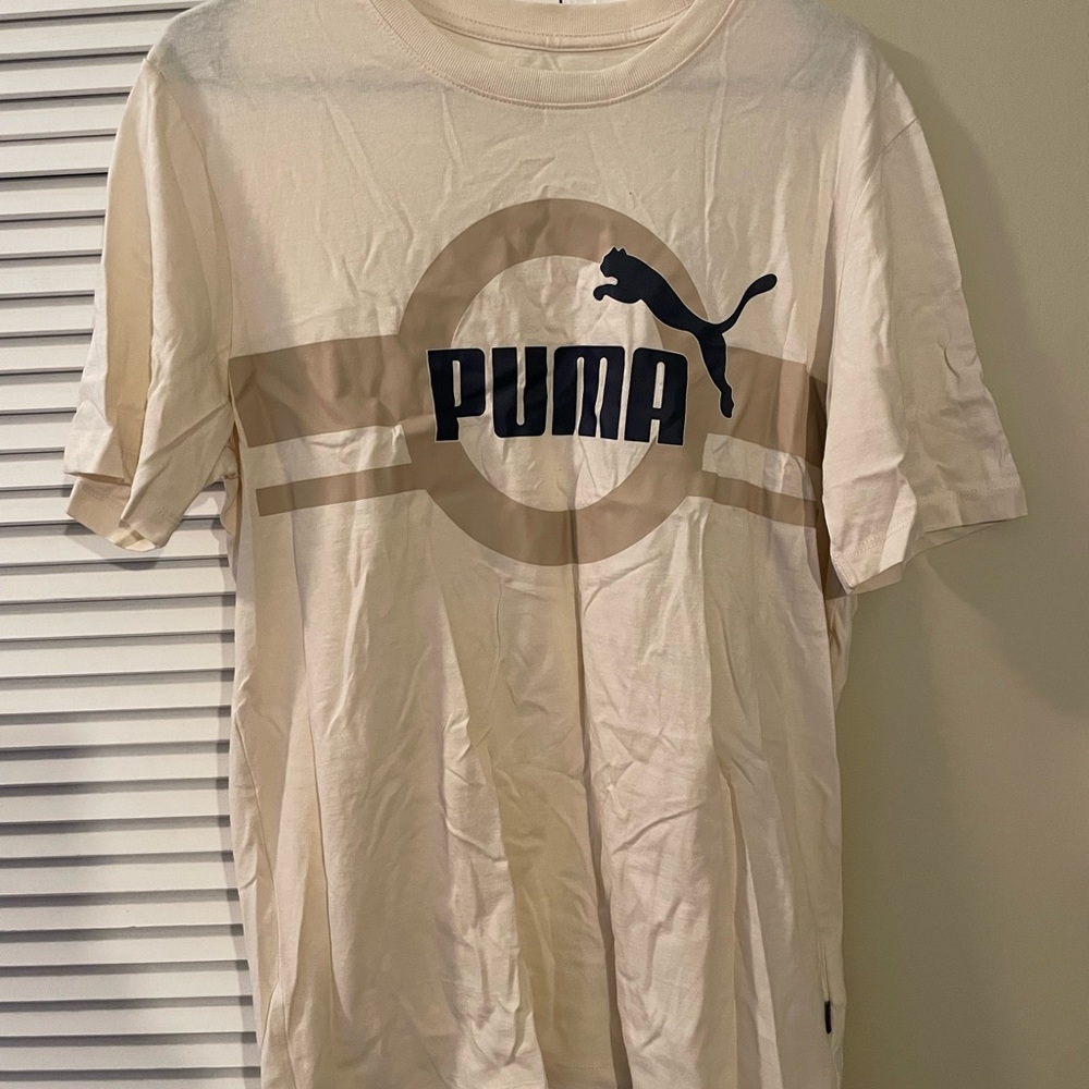 Puma Beige Tee - Picture 1 of 2